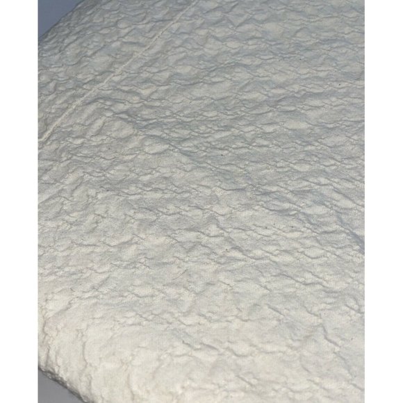 Ethan Allen Custom Made Cream Duvet Cover Full Queen Cotton Lace Bedding Vintage - Picture 8 of 12